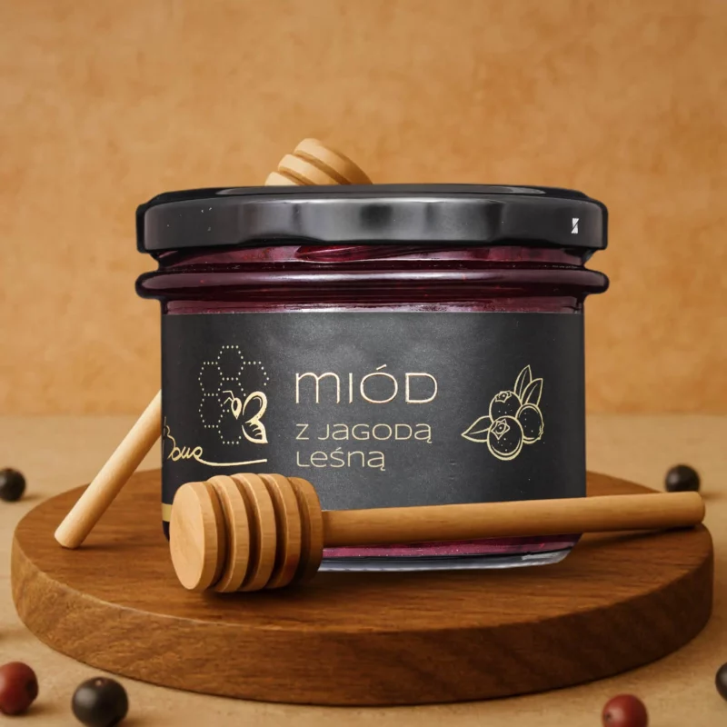 Miód z leśną jagodą